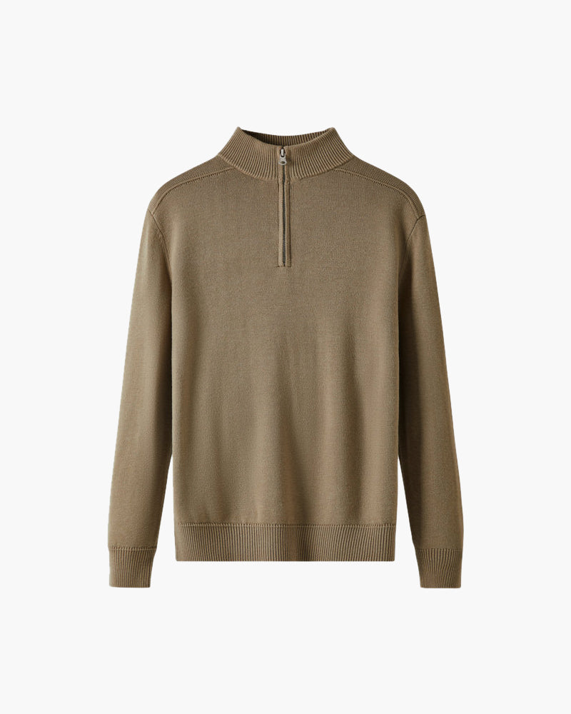 Mirla | Pullover Av Merinoull med Dragkedja-Eva Jonsson