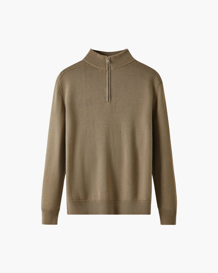 Mirla | Pullover Av Merinoull med Dragkedja-Eva Jonsson