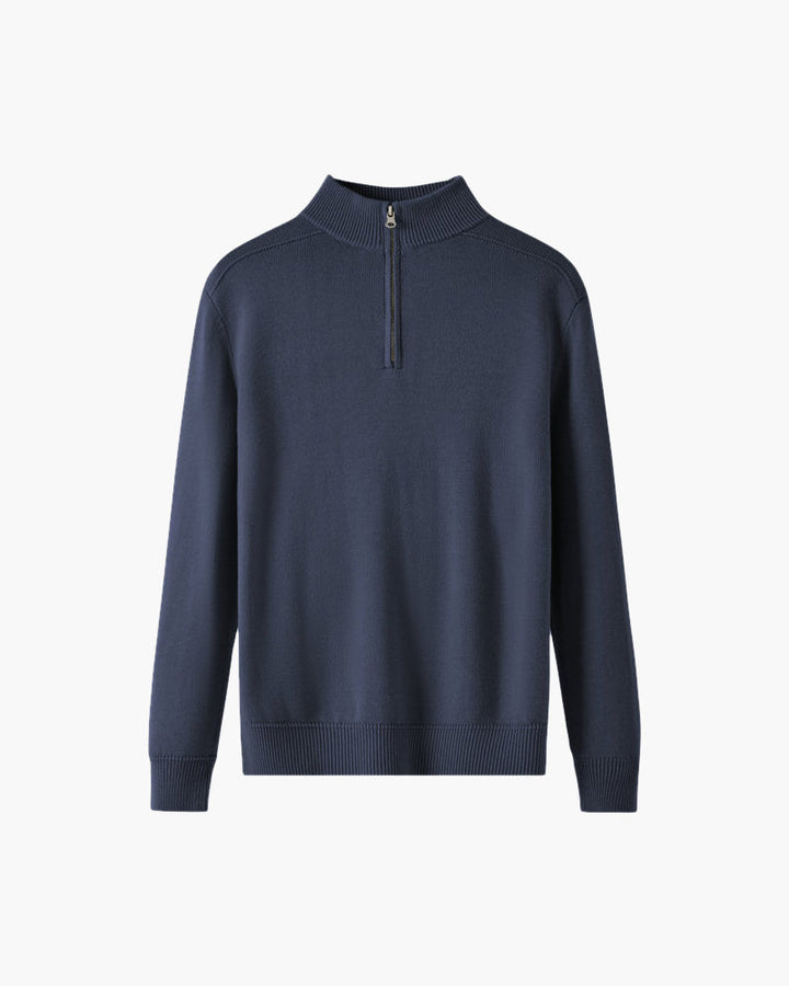 Mirla | Pullover Av Merinoull med Dragkedja-Eva Jonsson