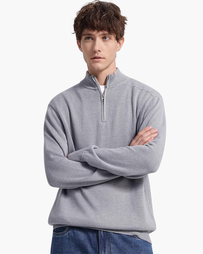 Mirla | Pullover Av Merinoull med Dragkedja-Eva Jonsson