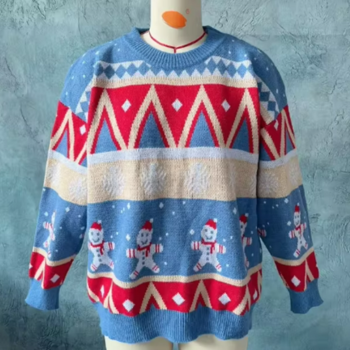 Mirla | Pullover - Stickad Damtröja För Julen-Eva Jonsson