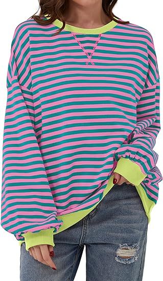 Mirla | Randig Sweatshirt I Kontrastfärger-Eva Jonsson