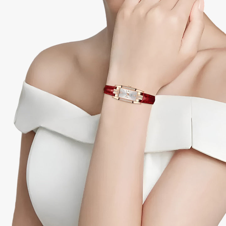 Mirla | Rektangulär damarmbandsur med diamanter-Eva Jonsson