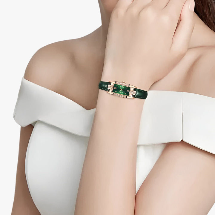 Mirla | Rektangulär damarmbandsur med diamanter-Eva Jonsson