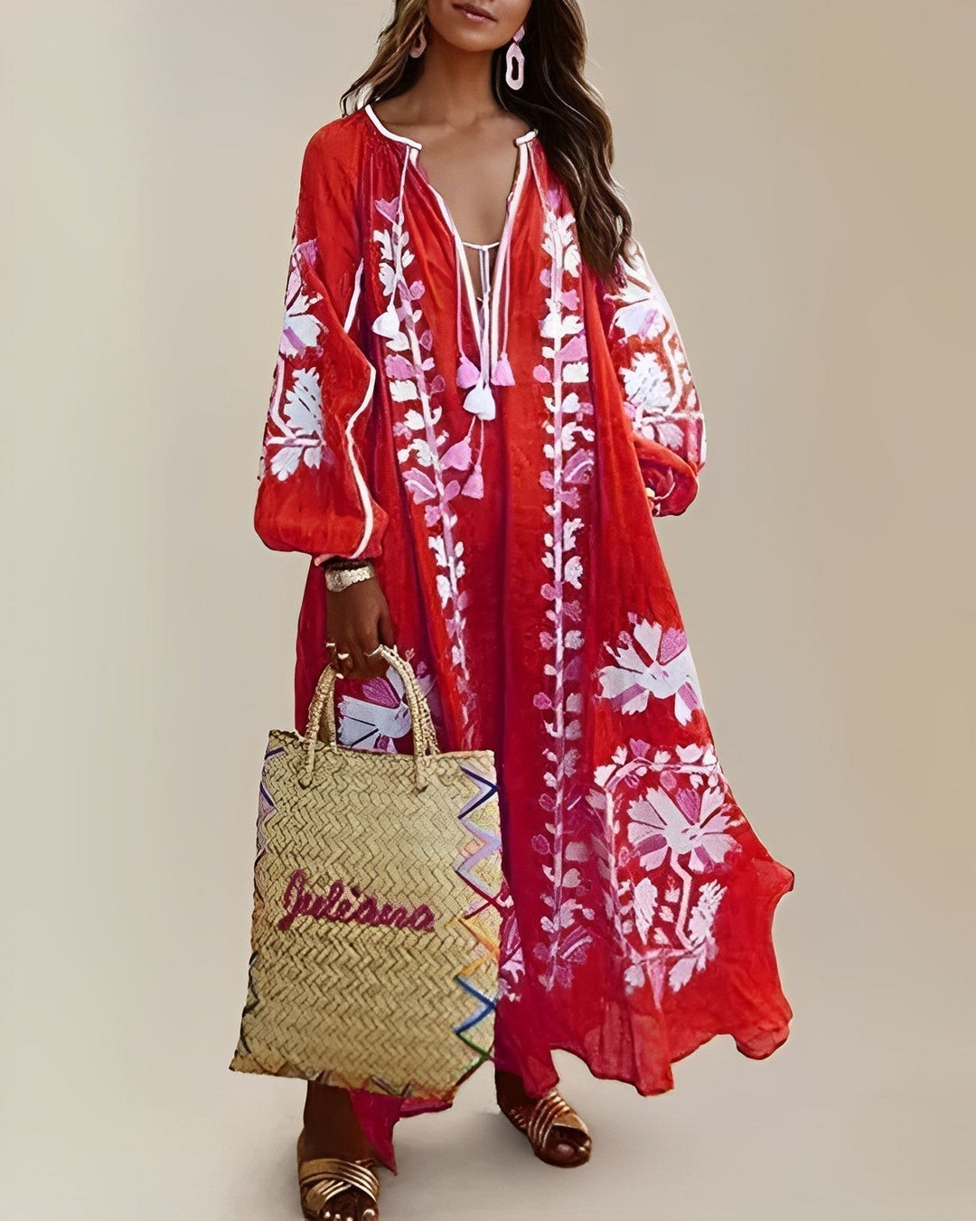 Mirla | Retro Boho Löst Klänning-Eva Jonsson