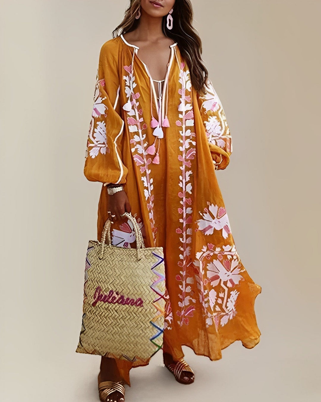 Mirla | Retro Boho Löst Klänning-Eva Jonsson