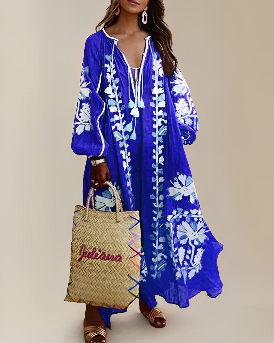 Mirla | Retro Boho Löst Klänning-Eva Jonsson