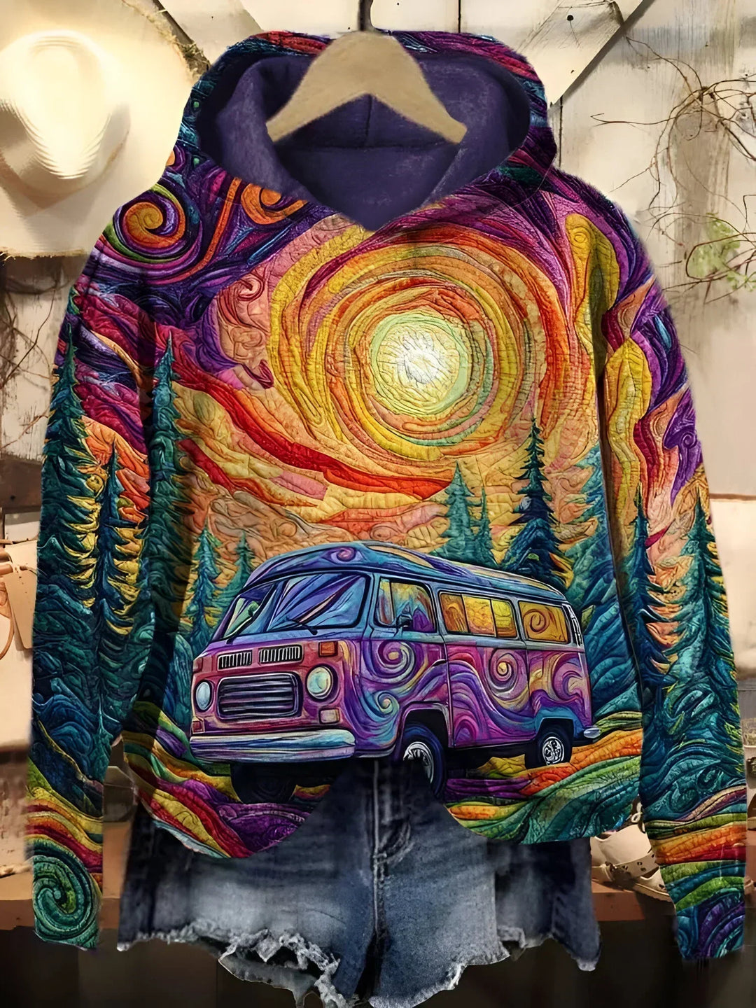 Mirla | Retro Roadtrip Hoodie-Eva Jonsson