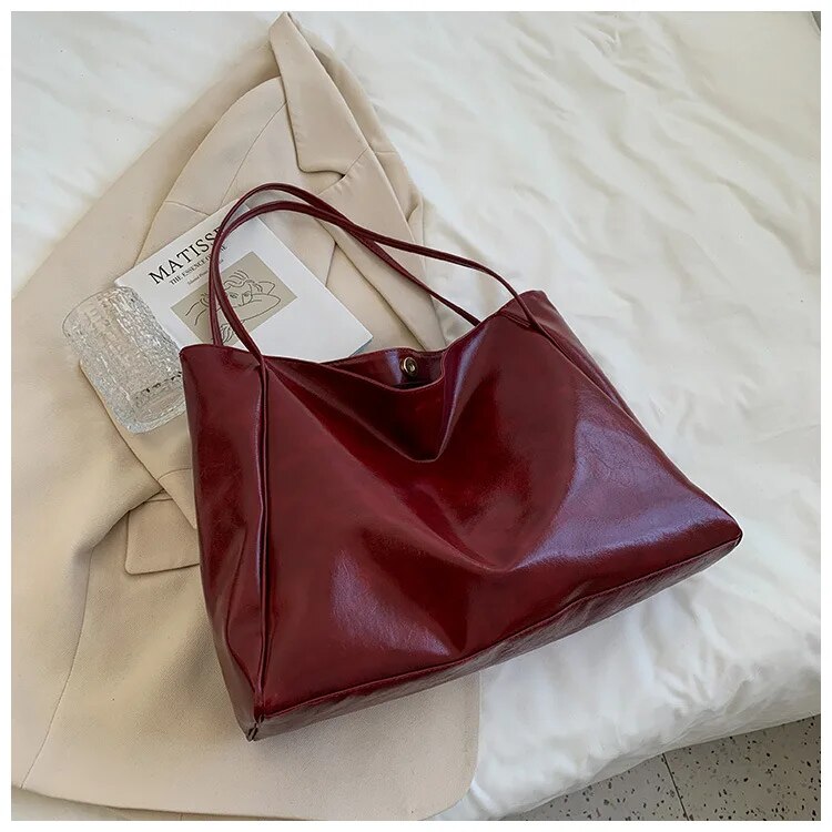 Mirla | Retro läder axelväska-Eva Jonsson