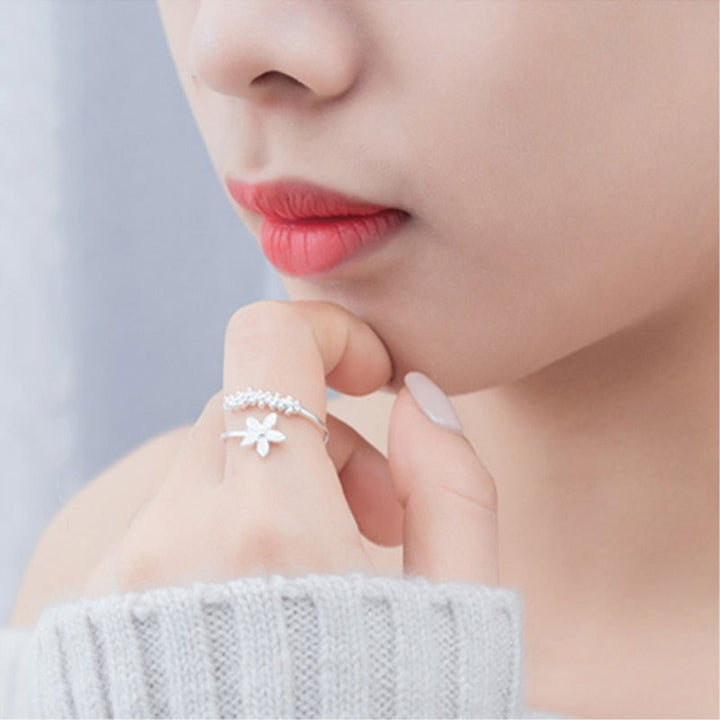 Mirla | Ring Blomma Frisk - Silver-Eva Jonsson