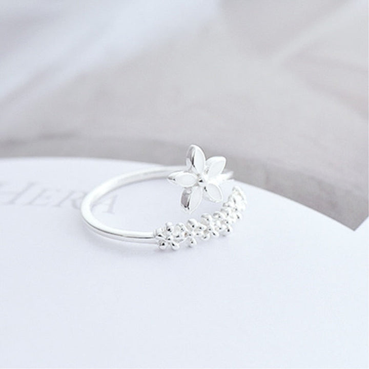 Mirla | Ring Blomma Frisk - Silver-Eva Jonsson