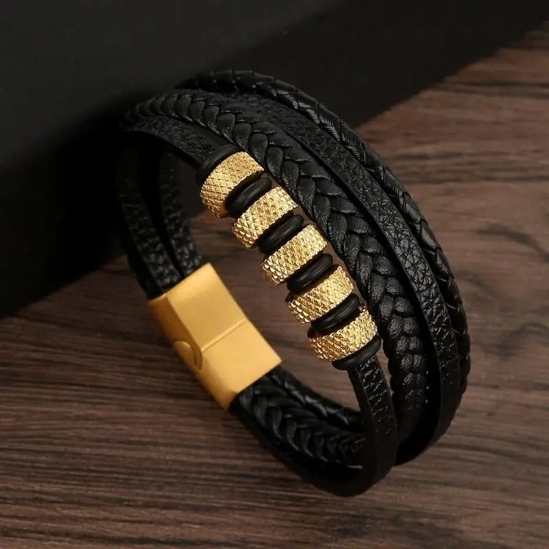 Mirla | Robust armband av äkta läder med spänne-Eva Jonsson