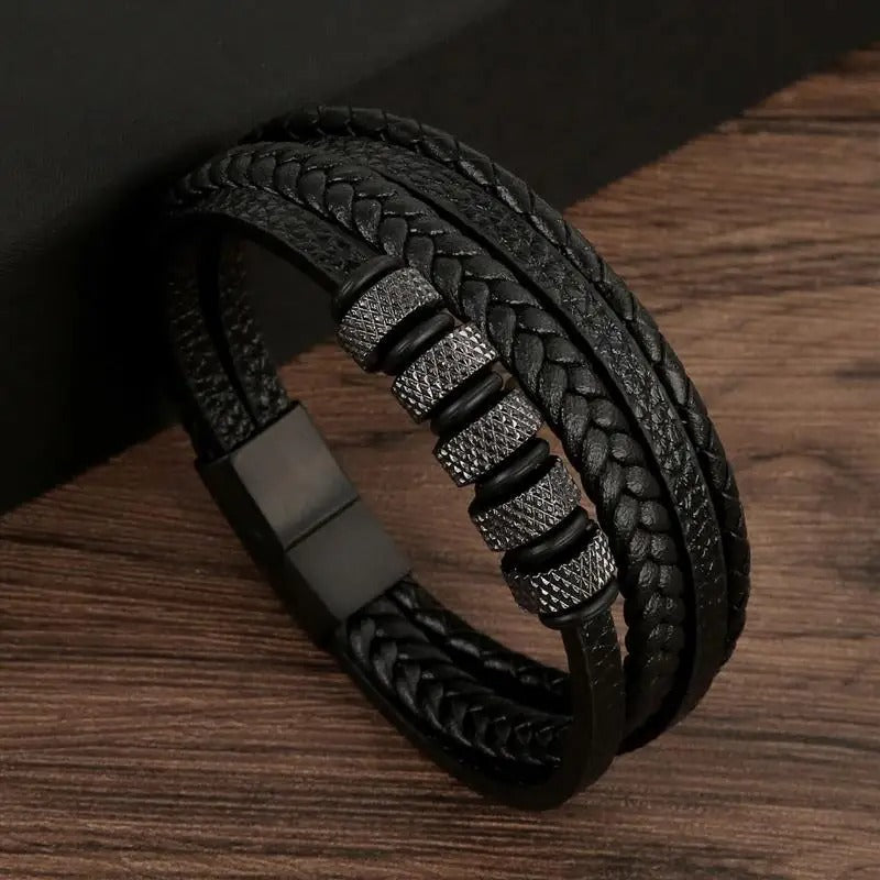 Mirla | Robust armband av äkta läder med spänne-Eva Jonsson