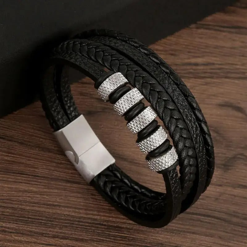 Mirla | Robust armband av äkta läder med spänne-Eva Jonsson