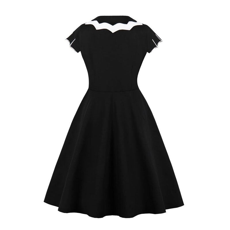 Mirla | Rockabilly Halloween klänning fladdermus-Eva Jonsson