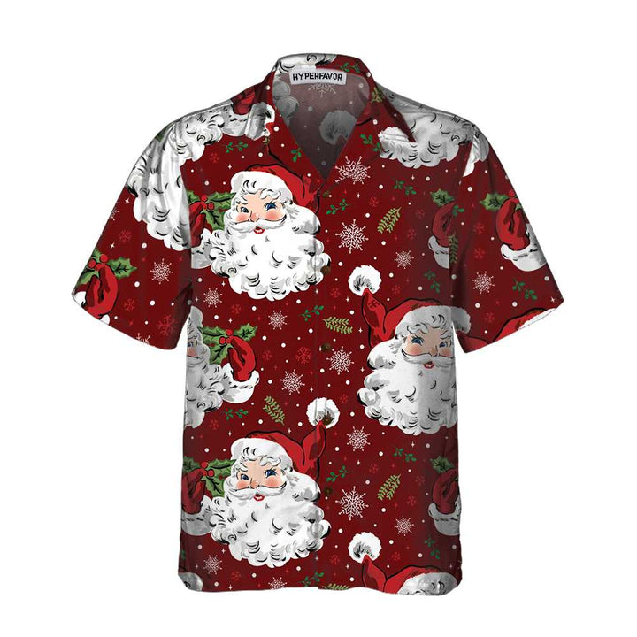 Mirla | Röd Santa Mysigt Jul-Hawaii-Skjorta Korta Ärmar Santa Jul-Hawaii-Skjorta Gåva För Juldagen-Eva Jonsson