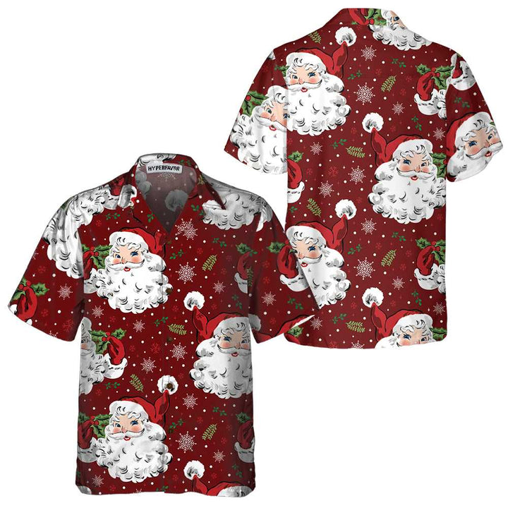 Mirla | Röd Santa Mysigt Jul-Hawaii-Skjorta Korta Ärmar Santa Jul-Hawaii-Skjorta Gåva För Juldagen-Eva Jonsson