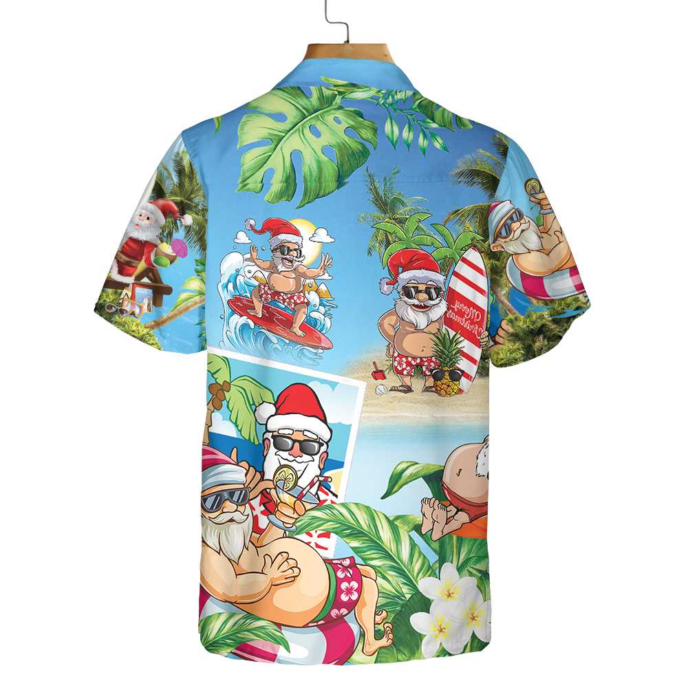 Mirla | Rolig Jultomte I Aloha-Hawaiianskjorta Jultomte-Hawaiianskjorta Bästa Presenten För Julen-Eva Jonsson