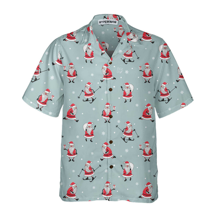 Mirla | Rolig Jultomte Julskjorta För Män Santa Claus Hawaiian Shirt-Eva Jonsson