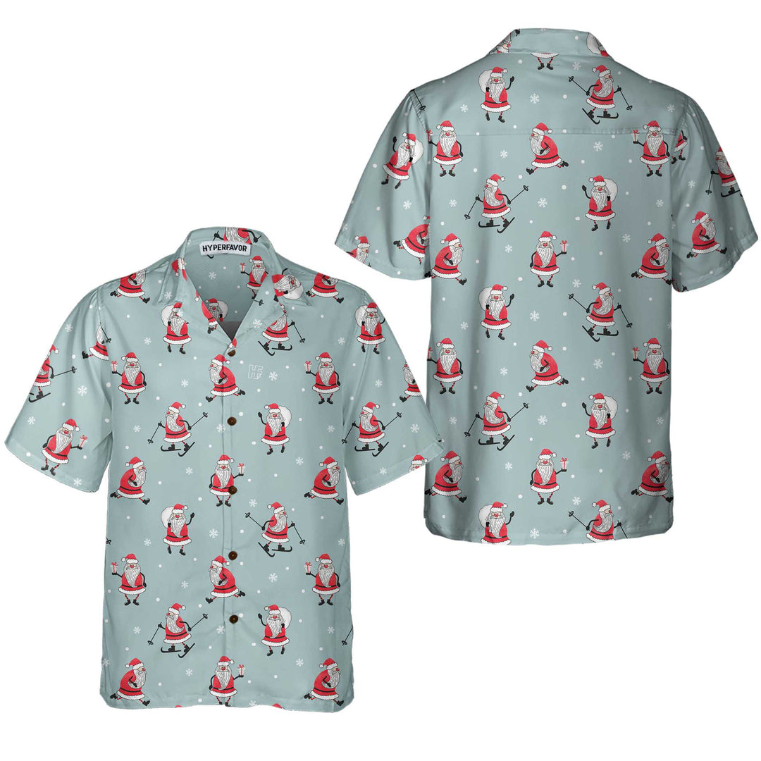 Mirla | Rolig Jultomte Julskjorta För Män Santa Claus Hawaiian Shirt-Eva Jonsson