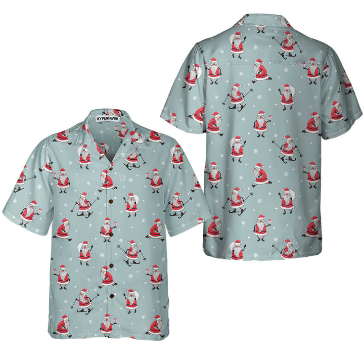 Mirla | Rolig Jultomte Julskjorta För Män Santa Claus Hawaiian Shirt-Eva Jonsson
