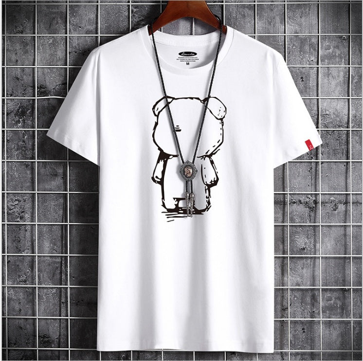 Mirla | Roligt Anime Björn T-shirt för Herrar-Eva Jonsson