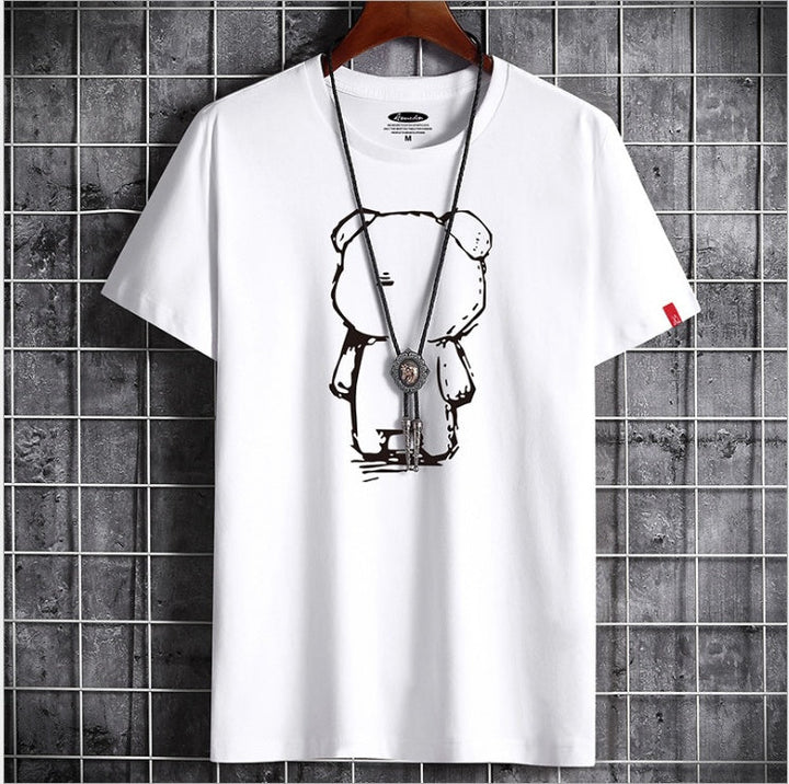 Mirla | Roligt Anime Björn T-shirt för Herrar-Eva Jonsson