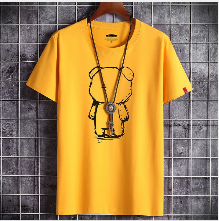 Mirla | Roligt Anime Björn T-shirt för Herrar-Eva Jonsson