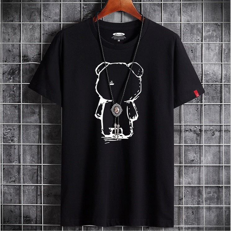 Mirla | Roligt Anime Björn T-shirt för Herrar-Eva Jonsson