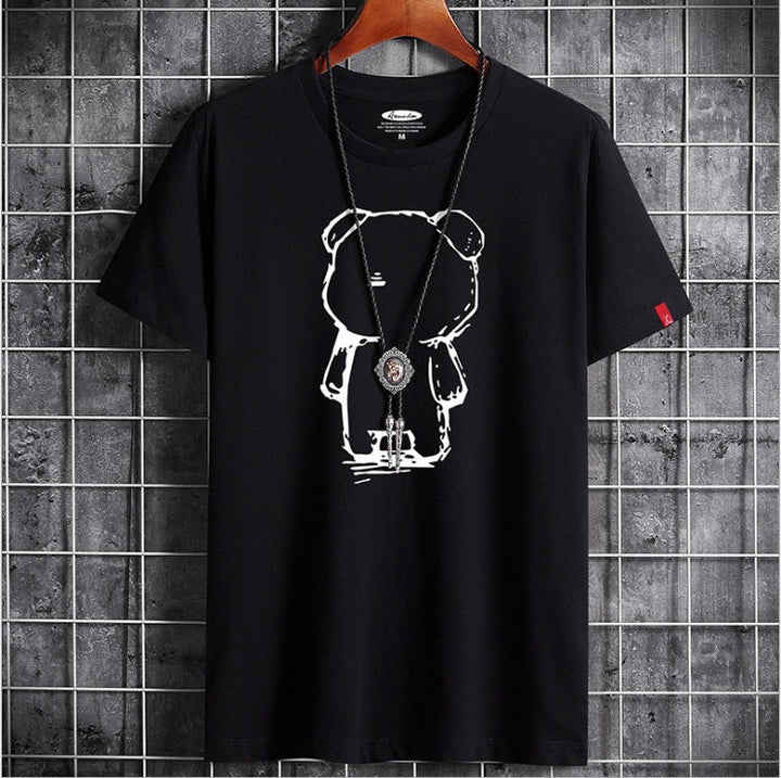 Mirla | Roligt Anime Björn T-shirt för Herrar-Eva Jonsson