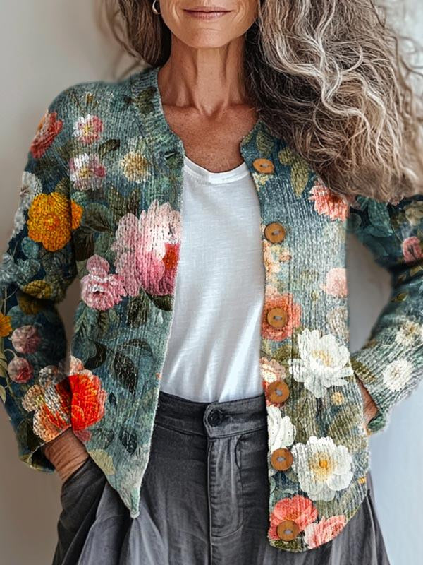 Mirla | Romantisk Blommjacka-Eva Jonsson