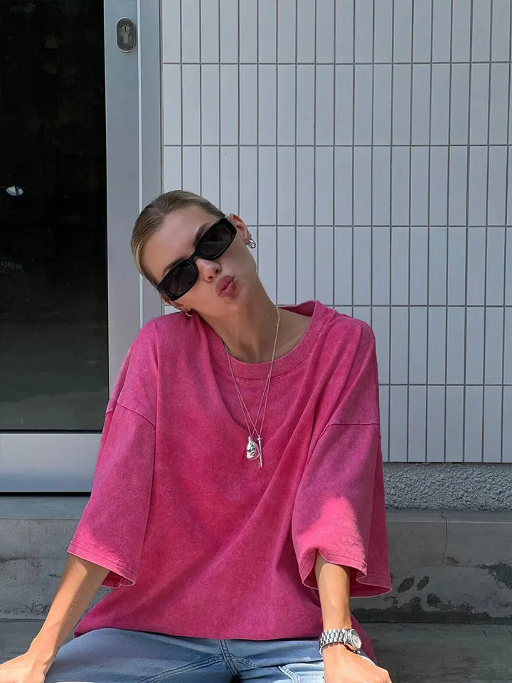 Mirla | Rosa T-shirt-Eva Jonsson