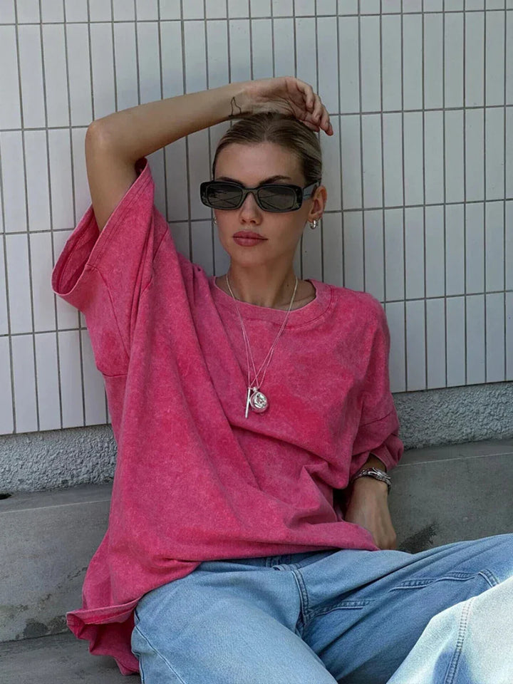 Mirla | Rosa T-shirt-Eva Jonsson