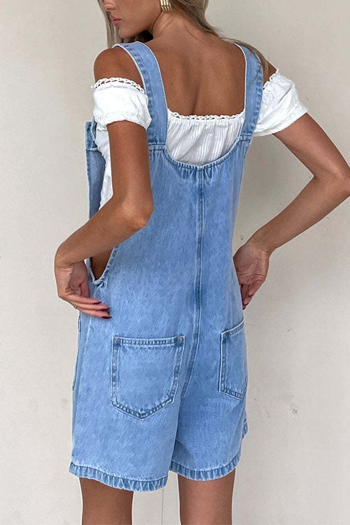Mirla | Rosiedress Knapplås med fickor Denim En del-Eva Jonsson