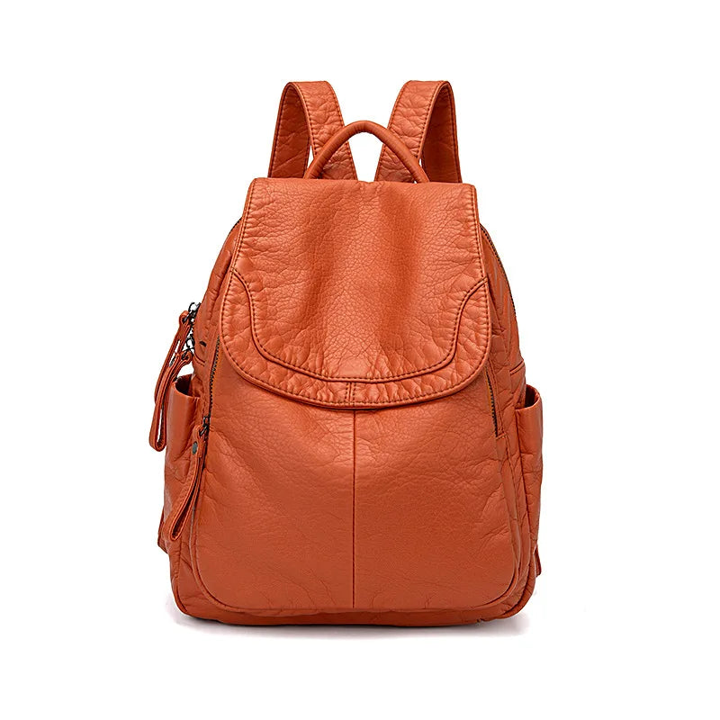Mirla | Rucksack Tvättat läder-Eva Jonsson