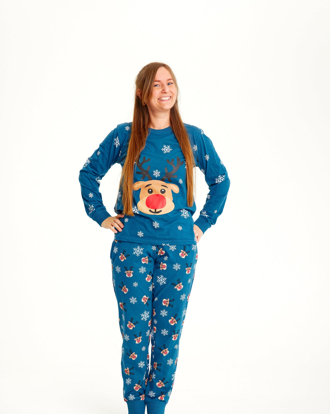 Mirla | Rudolfs Julpyjamas Blå - Damer-Eva Jonsson