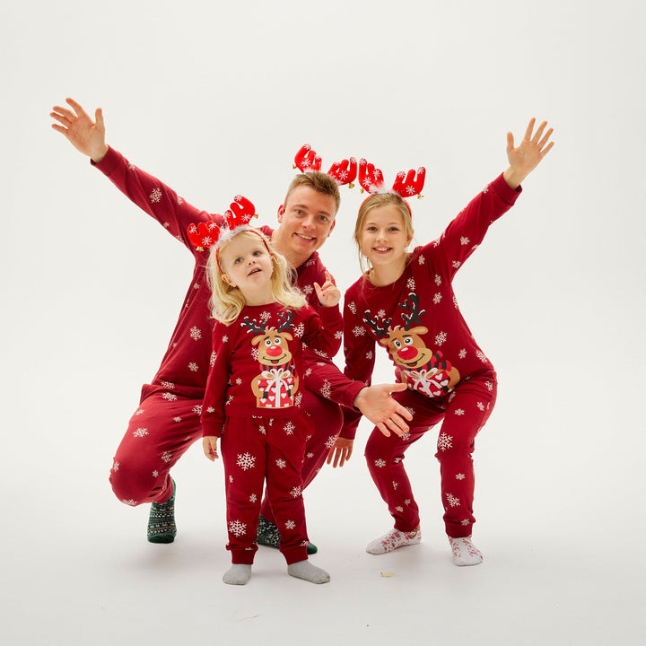 Mirla | Rudolfs Söta Jul-Pyjamas Röd Herr-Eva Jonsson