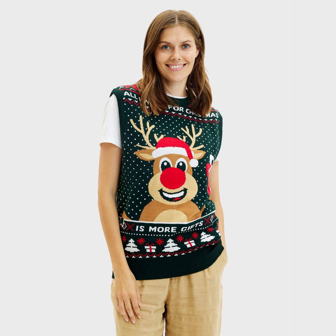 Mirla | Rudolphs Julstickad Jacka - Dam-Eva Jonsson