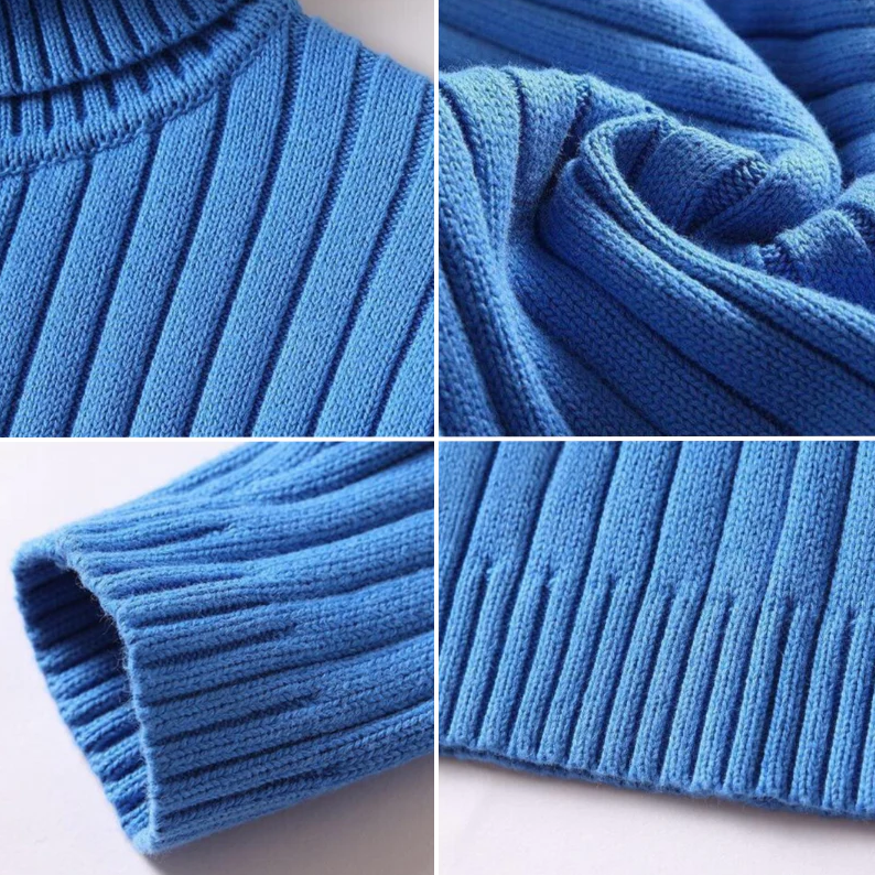 Mirla | Rullekragepullover Mjuk stickad kvalitet Ribbad design Långärmad Varm komfort-Eva Jonsson