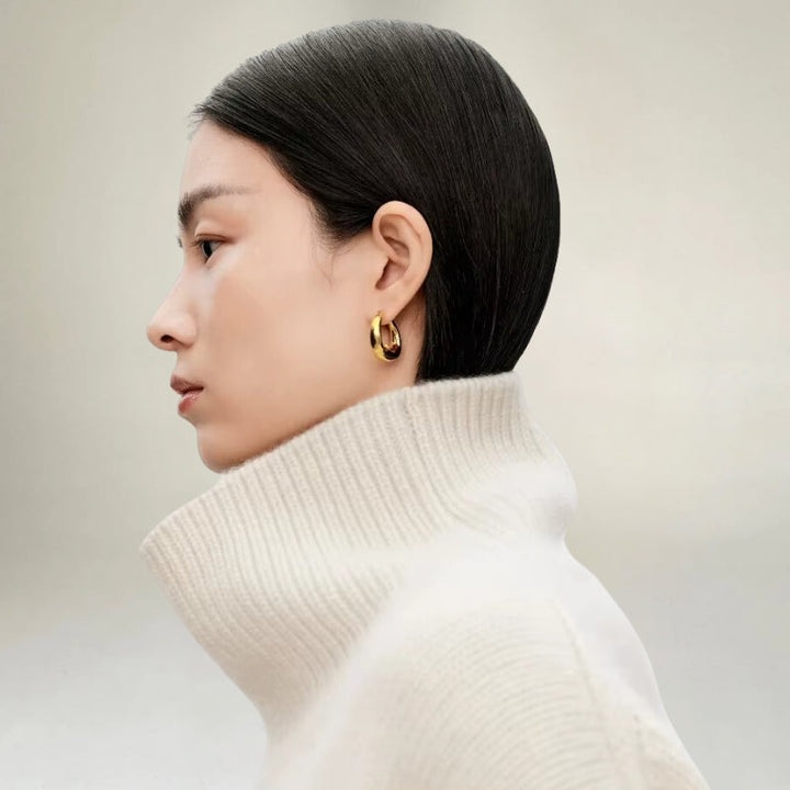 Mirla | Rullkragetröja Stickad Ullblandning Oversized Passform Mjuk och Varm-Eva Jonsson
