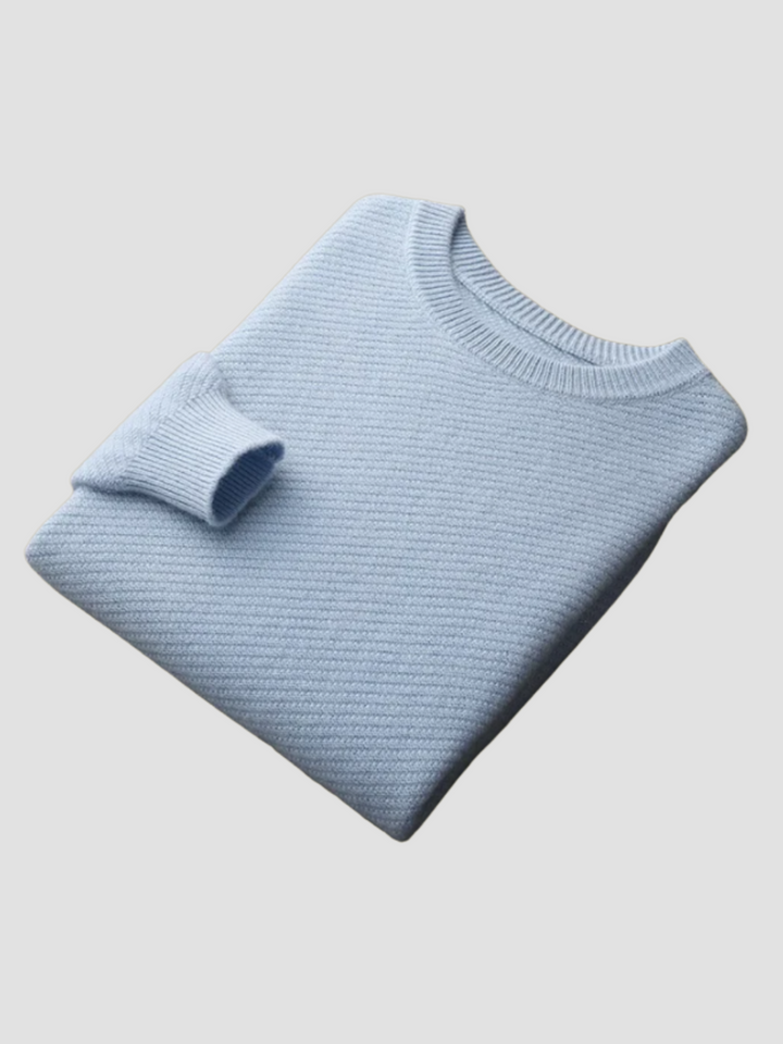 Mirla | Rundhals Stickad Tröja-Eva Jonsson