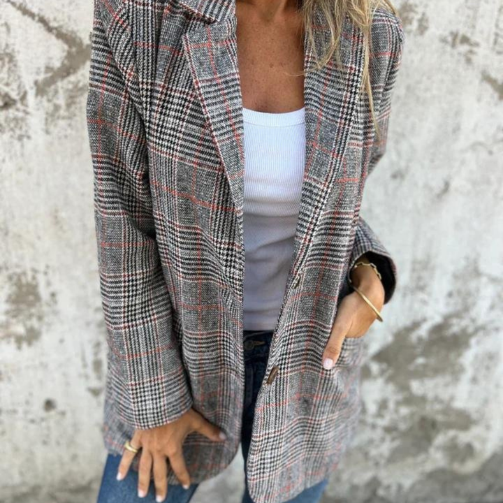 Mirla | Rutigt Blazer I Oversize Look-Eva Jonsson