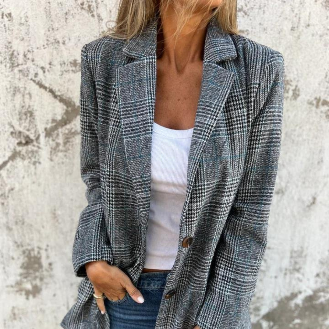 Mirla | Rutigt Blazer I Oversize Look-Eva Jonsson