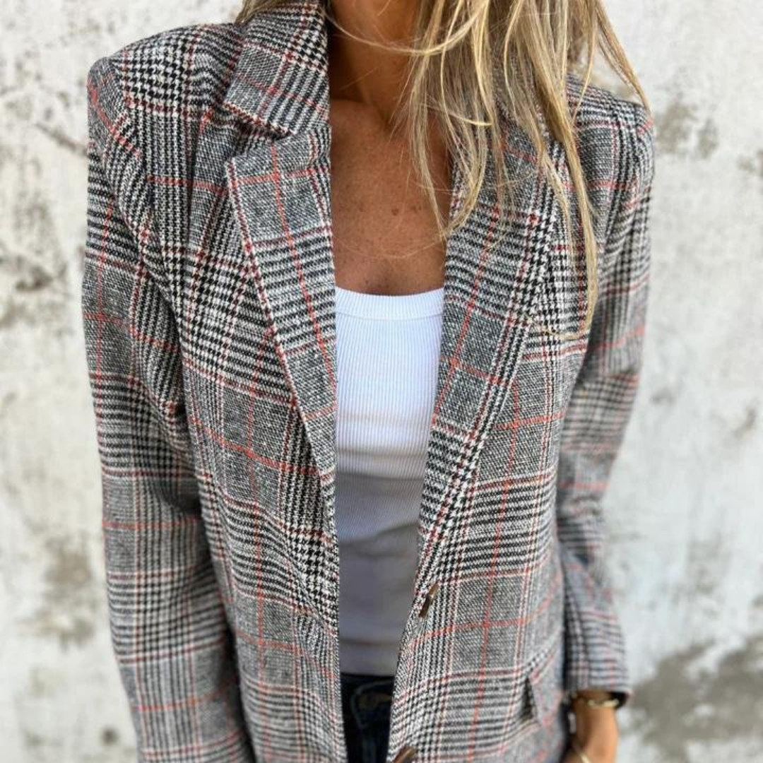 Mirla | Rutigt Blazer I Oversize Look-Eva Jonsson