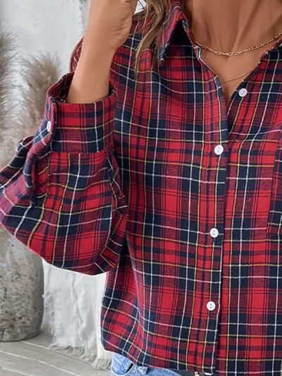 Mirla | Rutigt Button-Up Långärmad Blus-Eva Jonsson