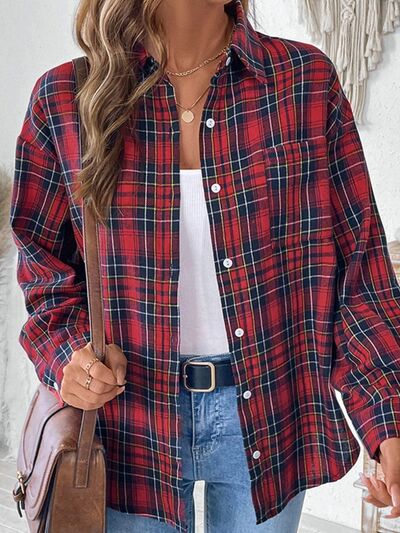 Mirla | Rutigt Button-Up Långärmad Blus-Eva Jonsson