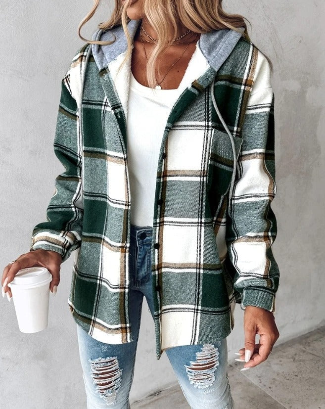 Mirla | Rutigt Hoodie-Eva Jonsson