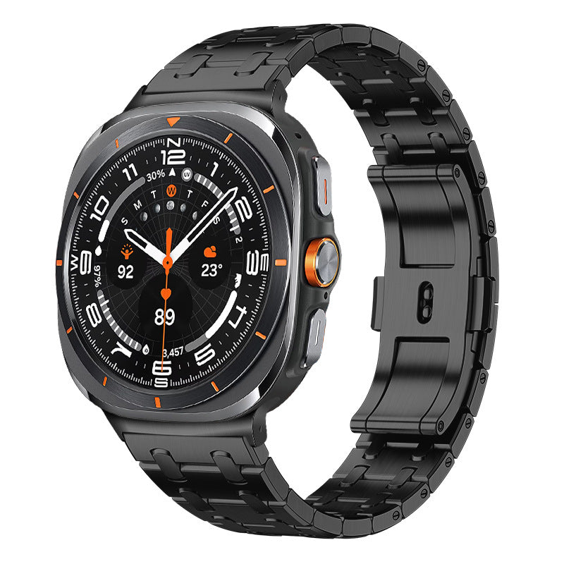 Mirla | Rvs Band för Samsung Watch Ultra med lyxigt dubbelt kedjedesign-Eva Jonsson