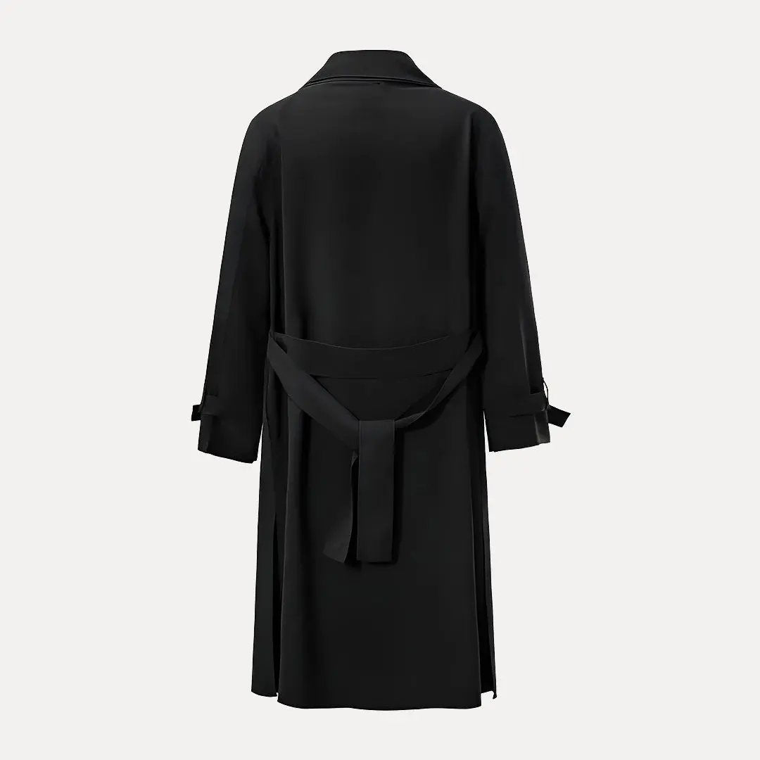 Mirla | Ryggband Midja Revers Trenchcoat-Eva Jonsson