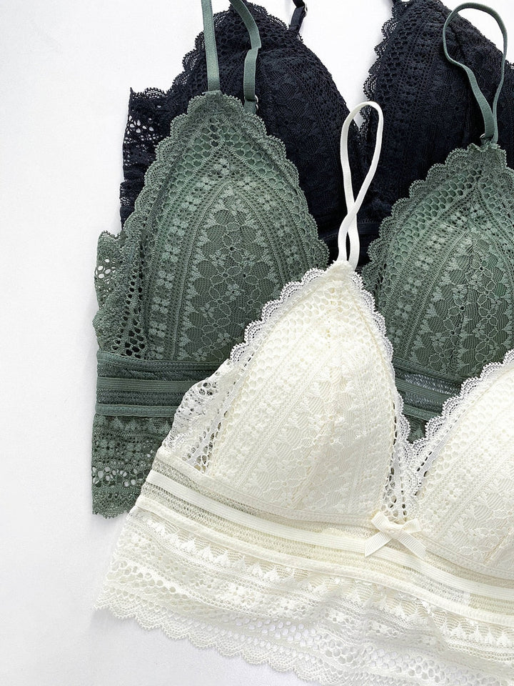 Mirla | Rygglös spets-BH trekant-Eva Jonsson